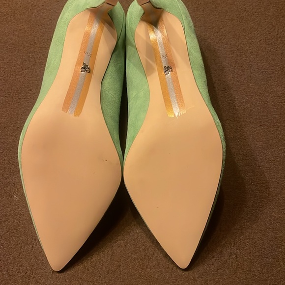 Sam Edelman Green Heels with Pointed Toe and Stiletto Heel - Picture 5 of 11
